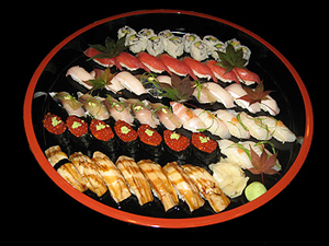 sushi boy samurai party tray